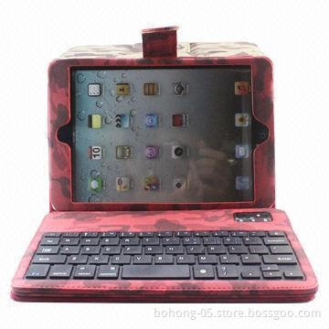 Leather Case for iPad Mini, Bluetooth Keyboard Book-style Gyrosigma, Various Colors Available